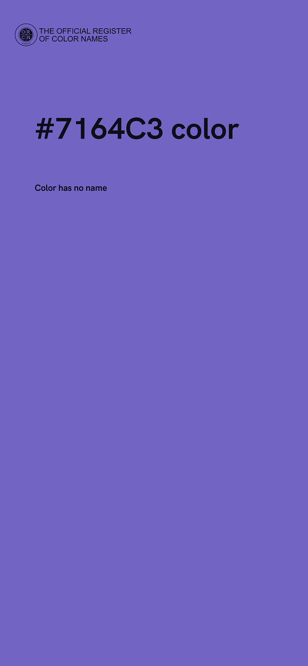 #7164C3 color image