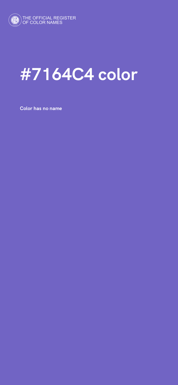 #7164C4 color image
