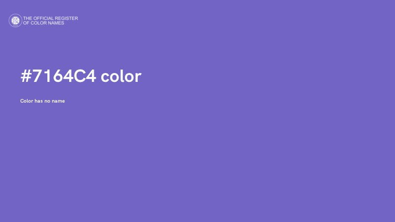 #7164C4 color image