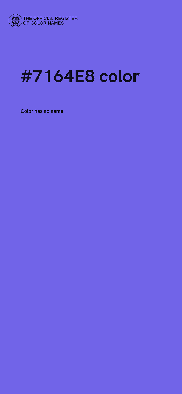 #7164E8 color image