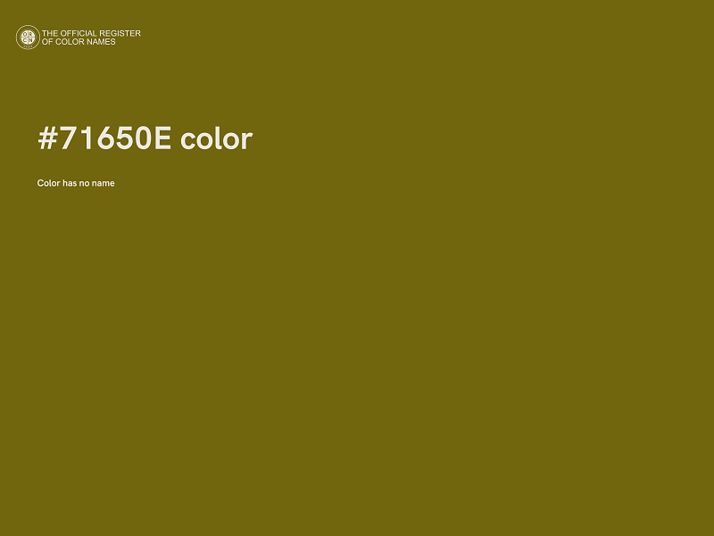 #71650E color image