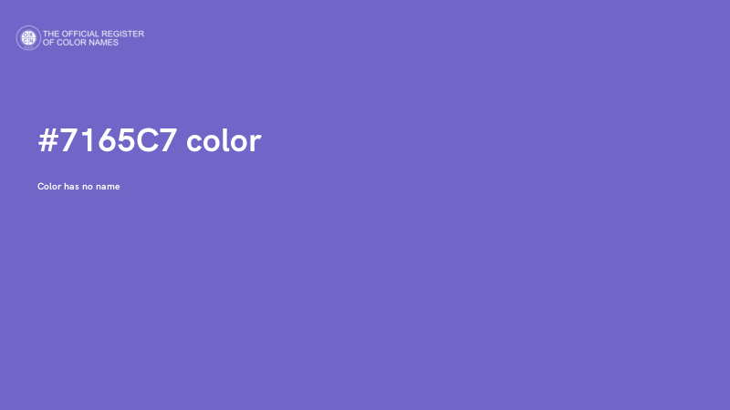 #7165C7 color image