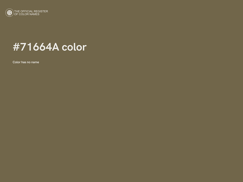 #71664A color image