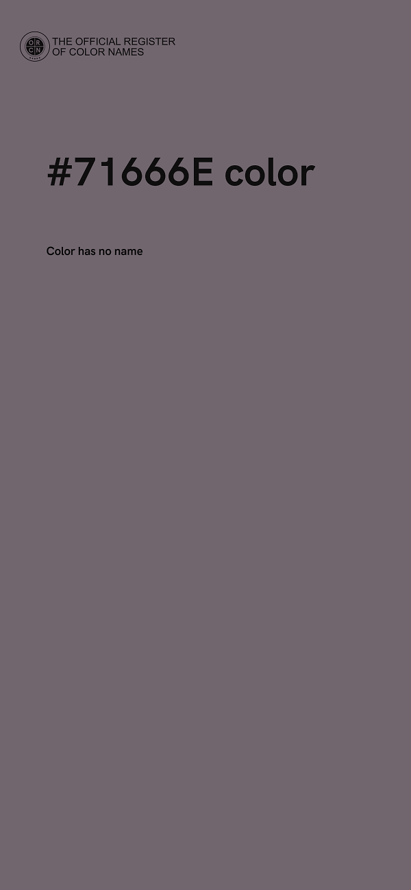 #71666E color image