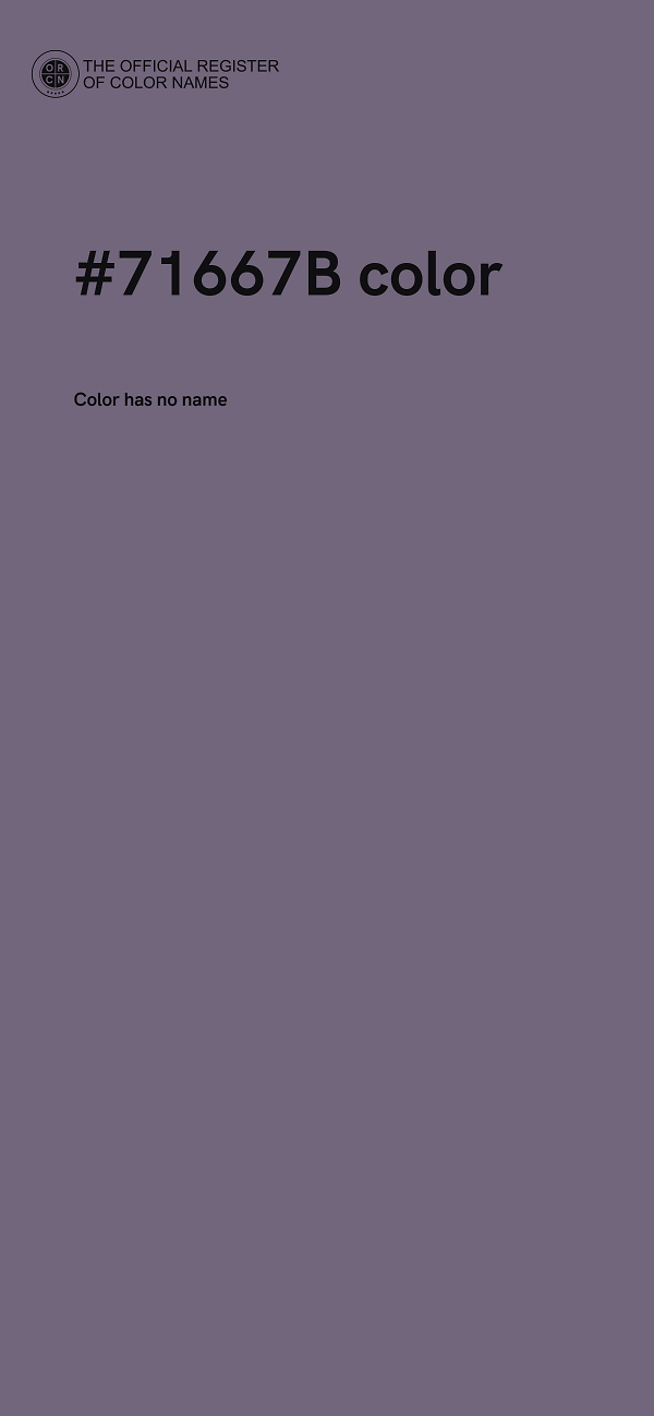 #71667B color image