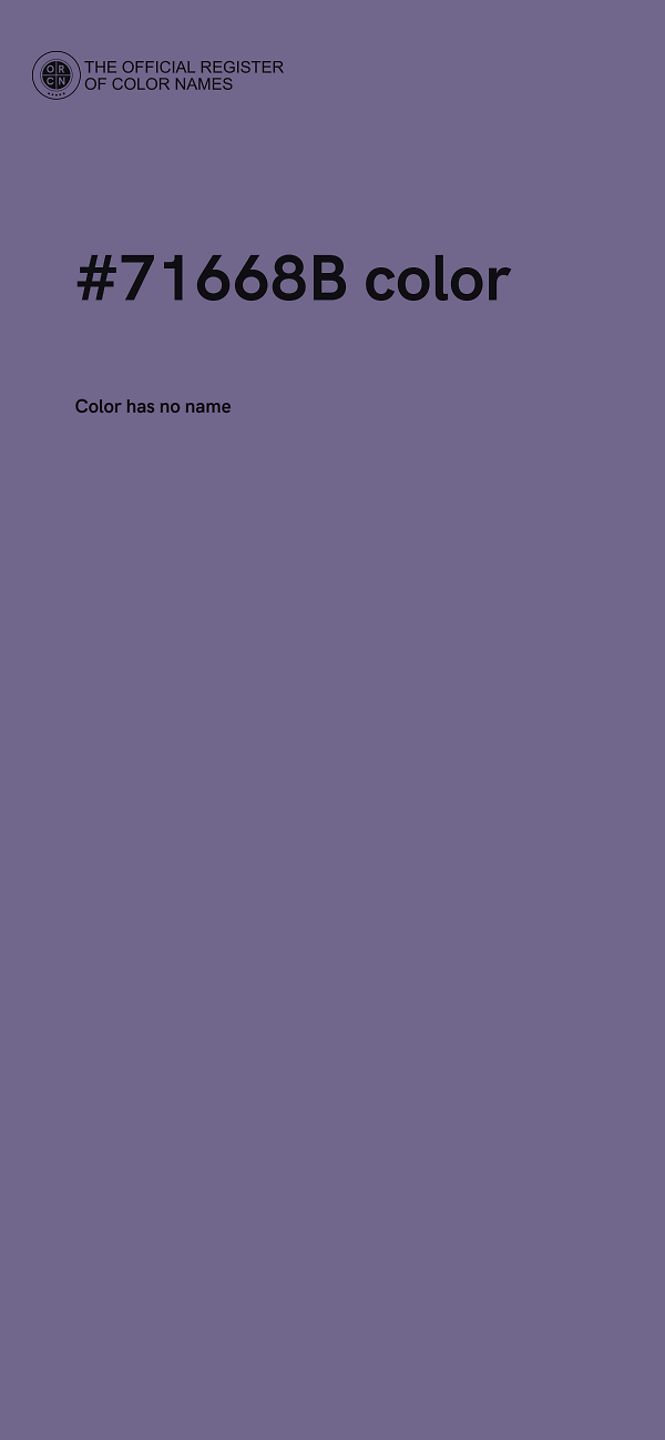 #71668B color image
