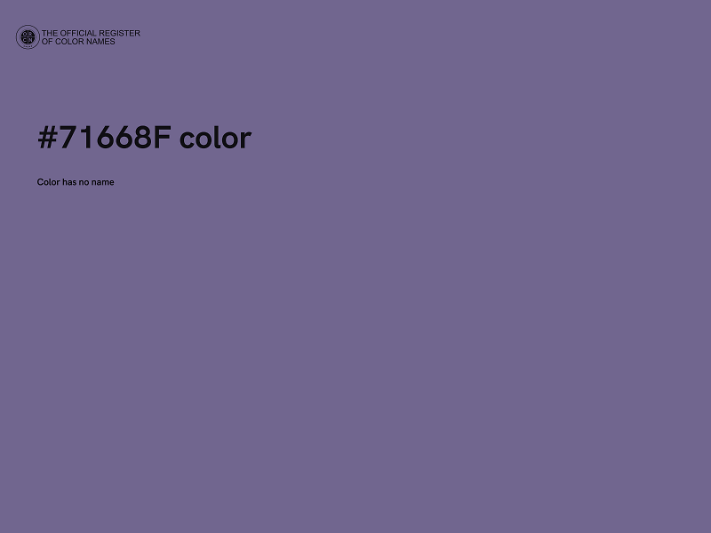 #71668F color image
