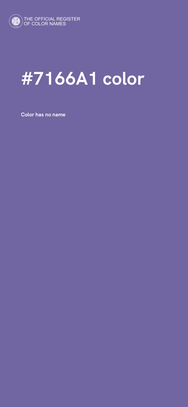 #7166A1 color image