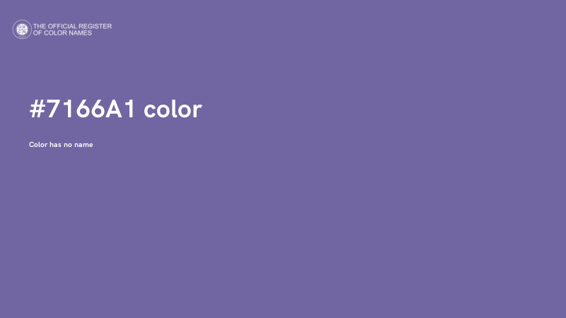 #7166A1 color image