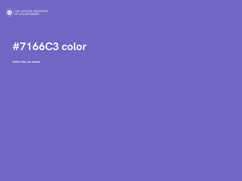 #7166C3 color image