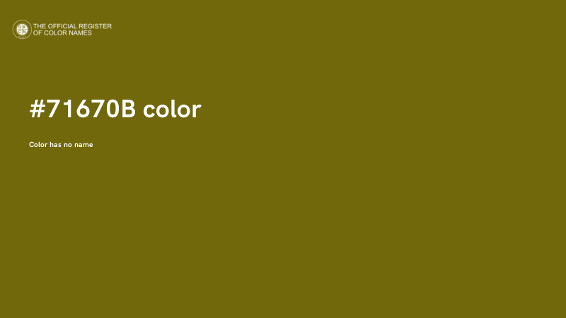 #71670B color image