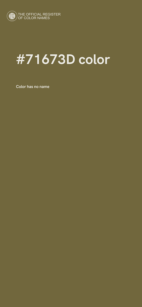 #71673D color image