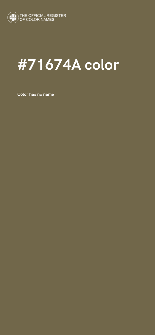 #71674A color image