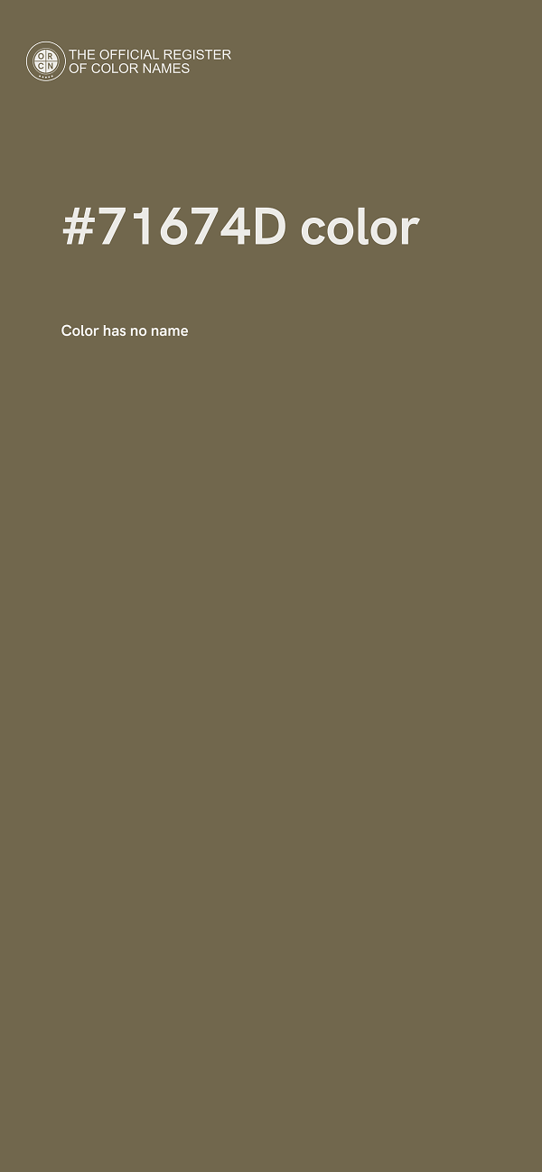 #71674D color image