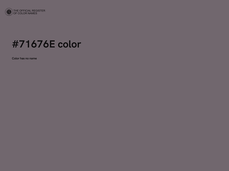 #71676E color image