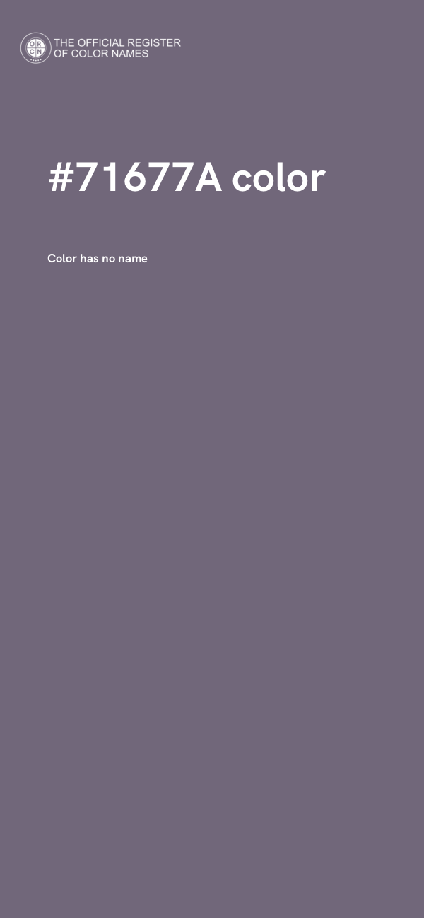 #71677A color image