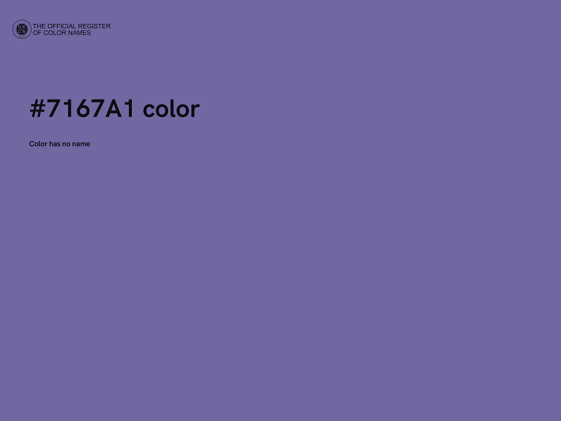 #7167A1 color image