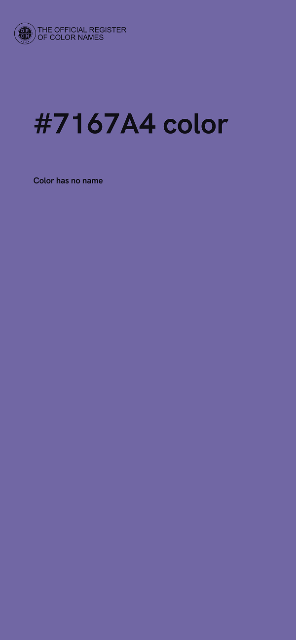 #7167A4 color image