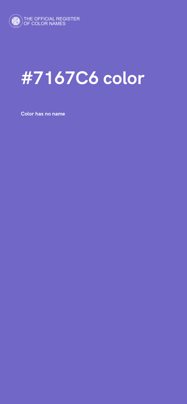 #7167C6 color image
