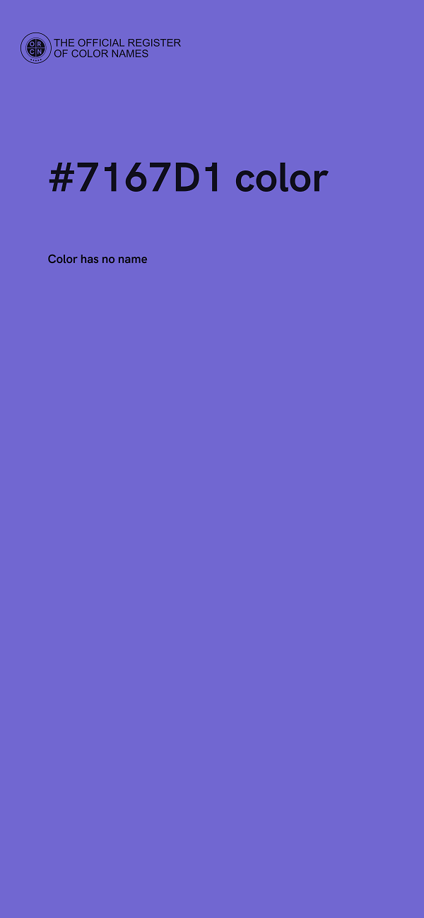 #7167D1 color image