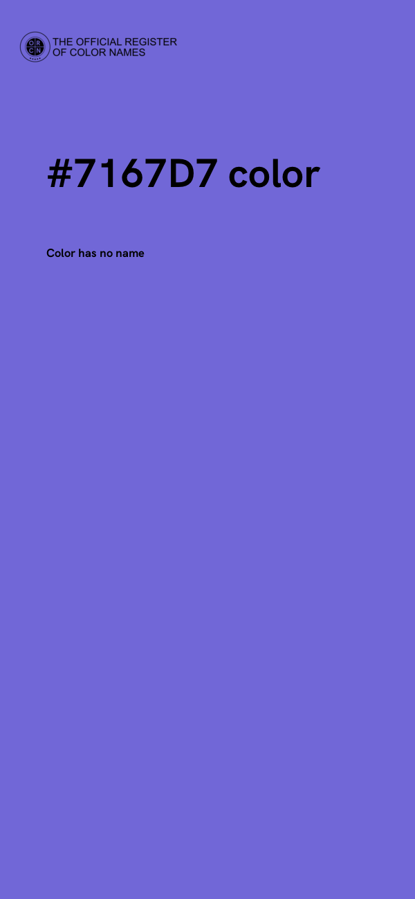 #7167D7 color image