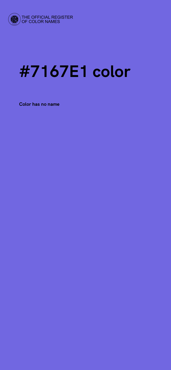 #7167E1 color image