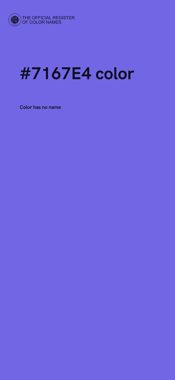 #7167E4 color image