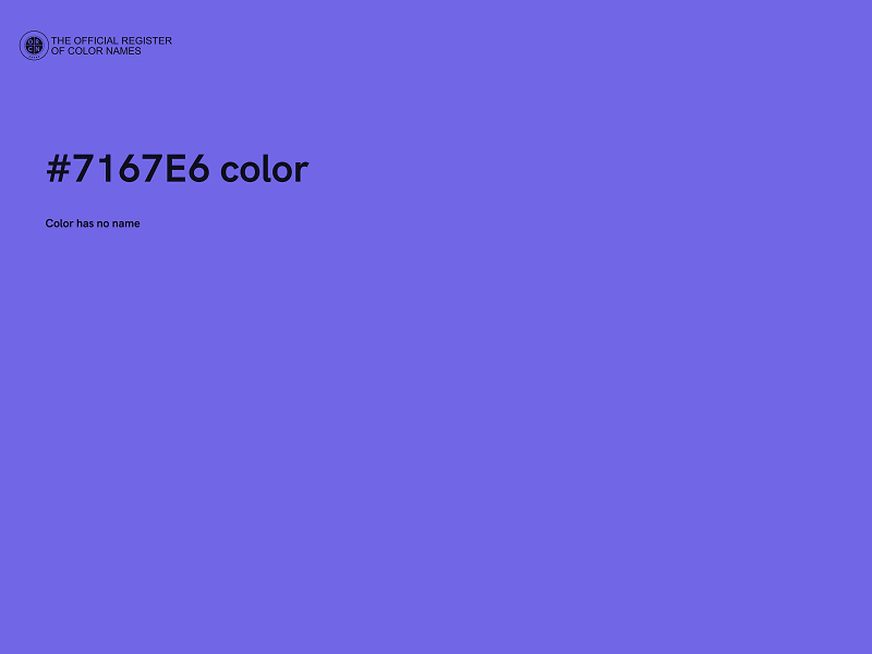 #7167E6 color image