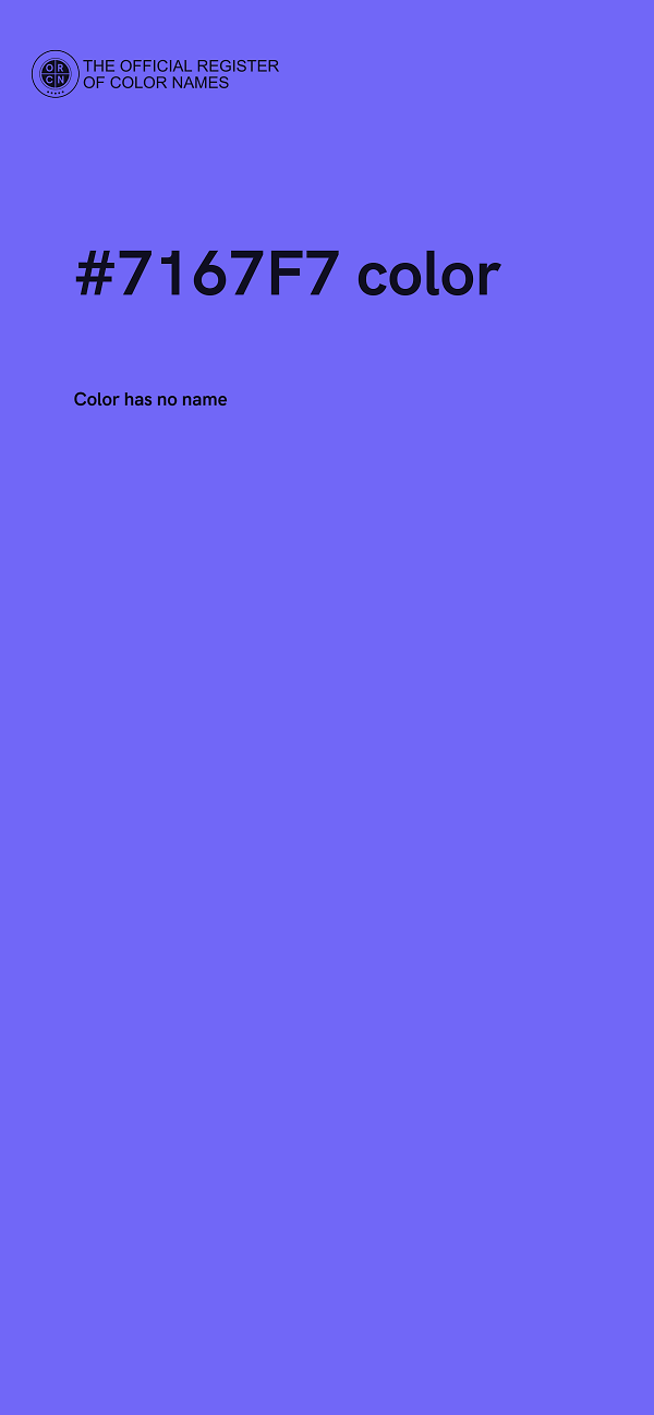 #7167F7 color image