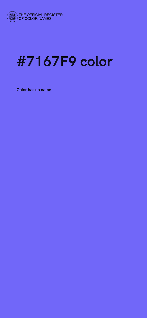 #7167F9 color image