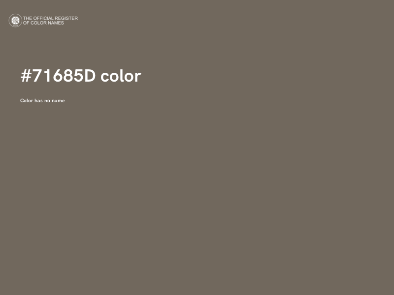 #71685D color image