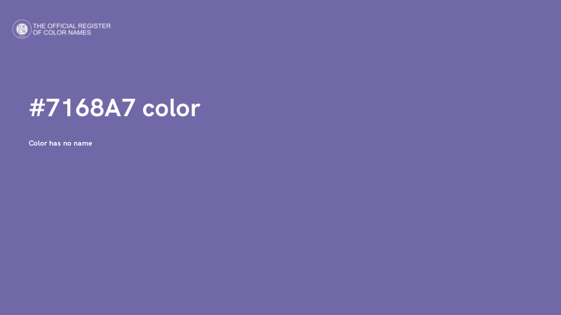 #7168A7 color image