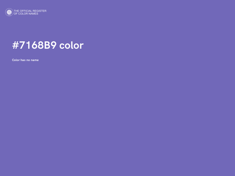 #7168B9 color image