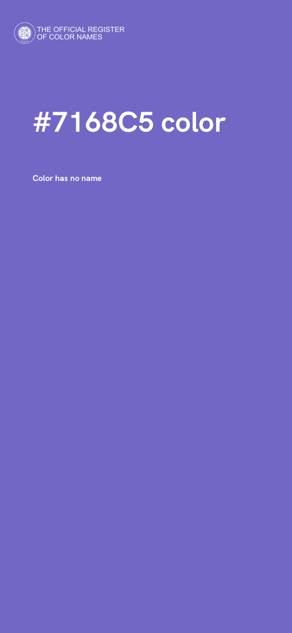 #7168C5 color image