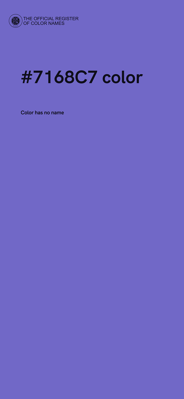 #7168C7 color image