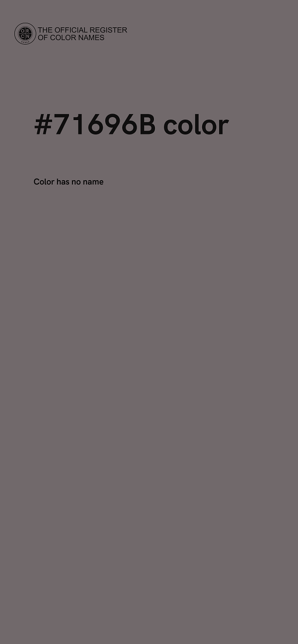 #71696B color image