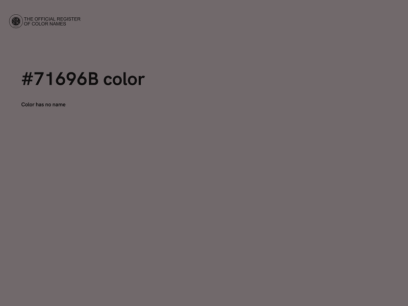#71696B color image