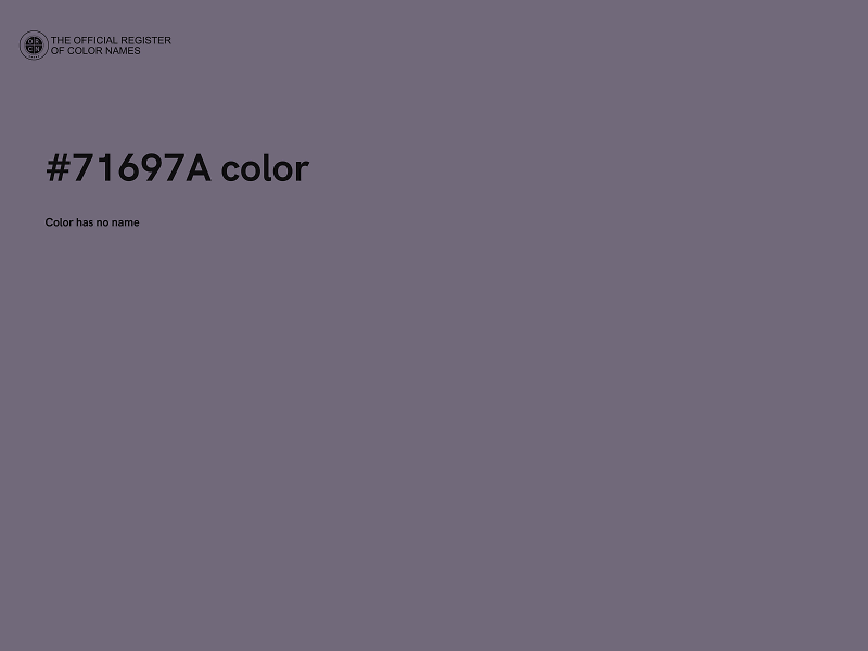 #71697A color image