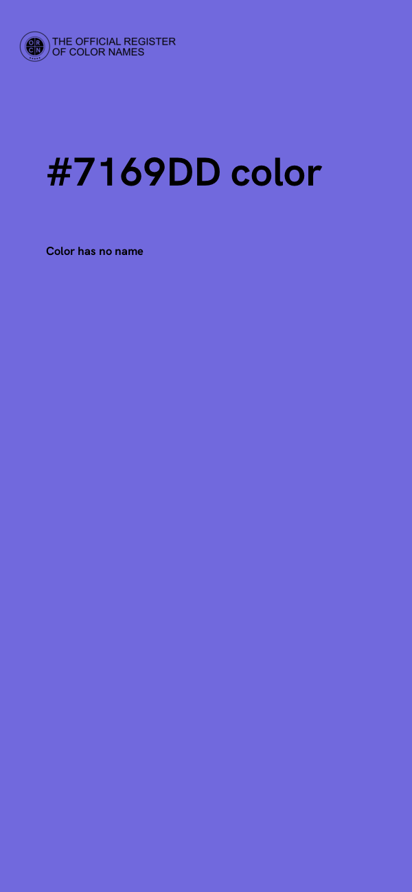 #7169DD color image