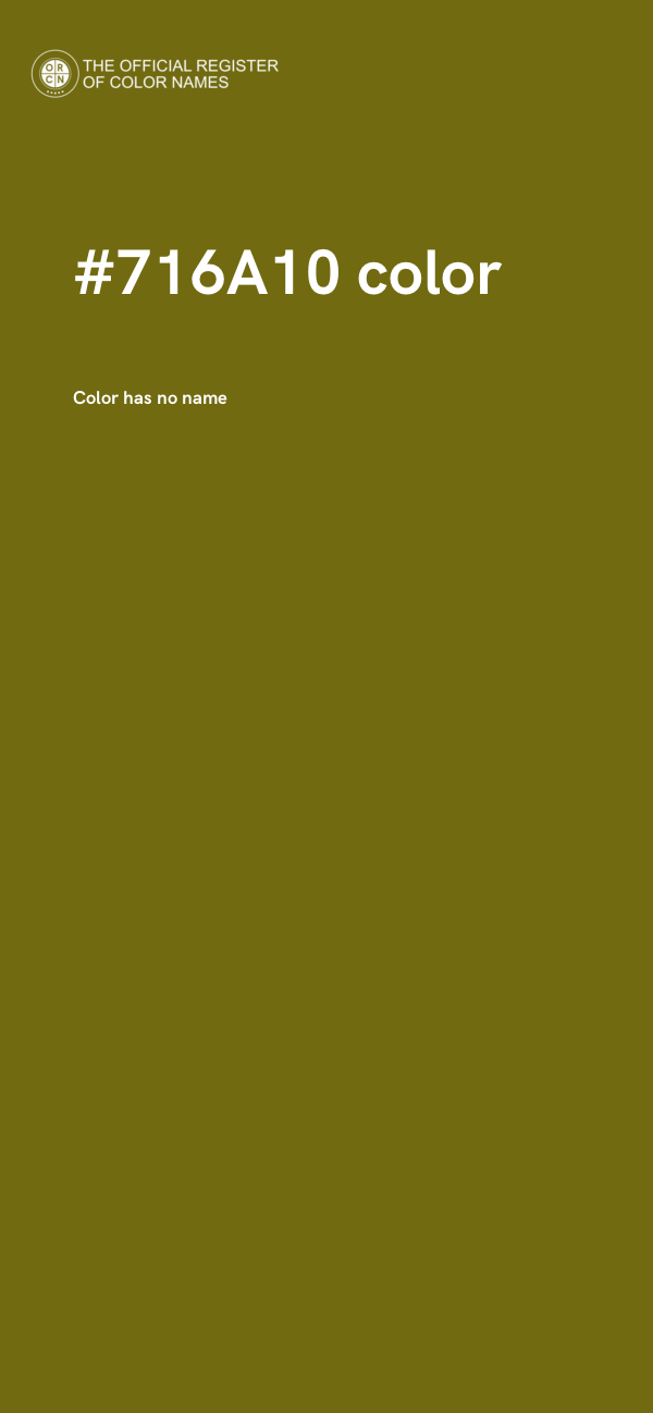 #716A10 color image