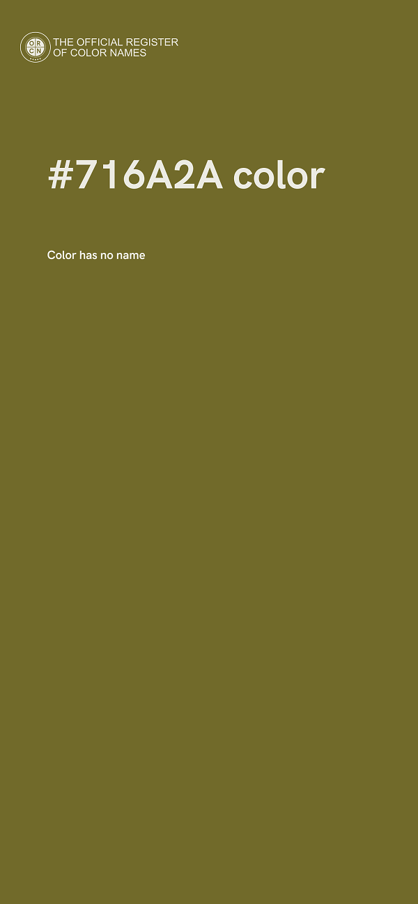 #716A2A color image