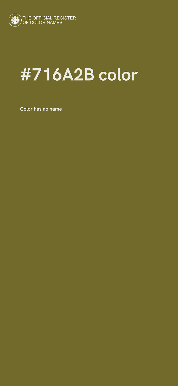 #716A2B color image