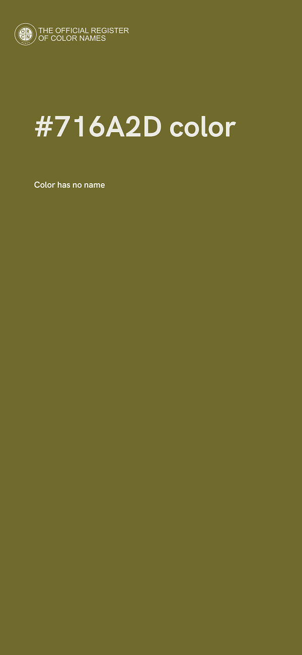 #716A2D color image