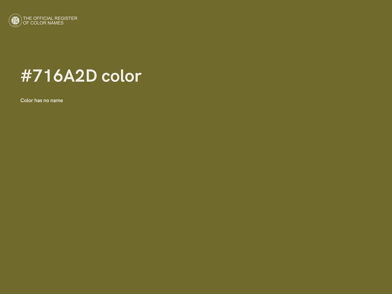 #716A2D color image