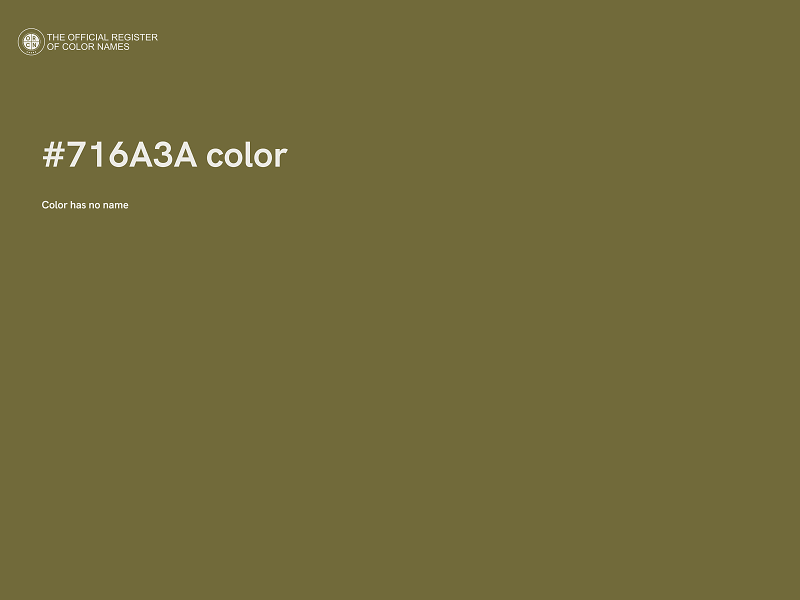 #716A3A color image