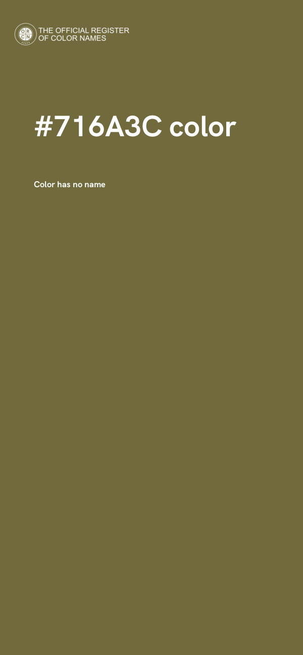 #716A3C color image