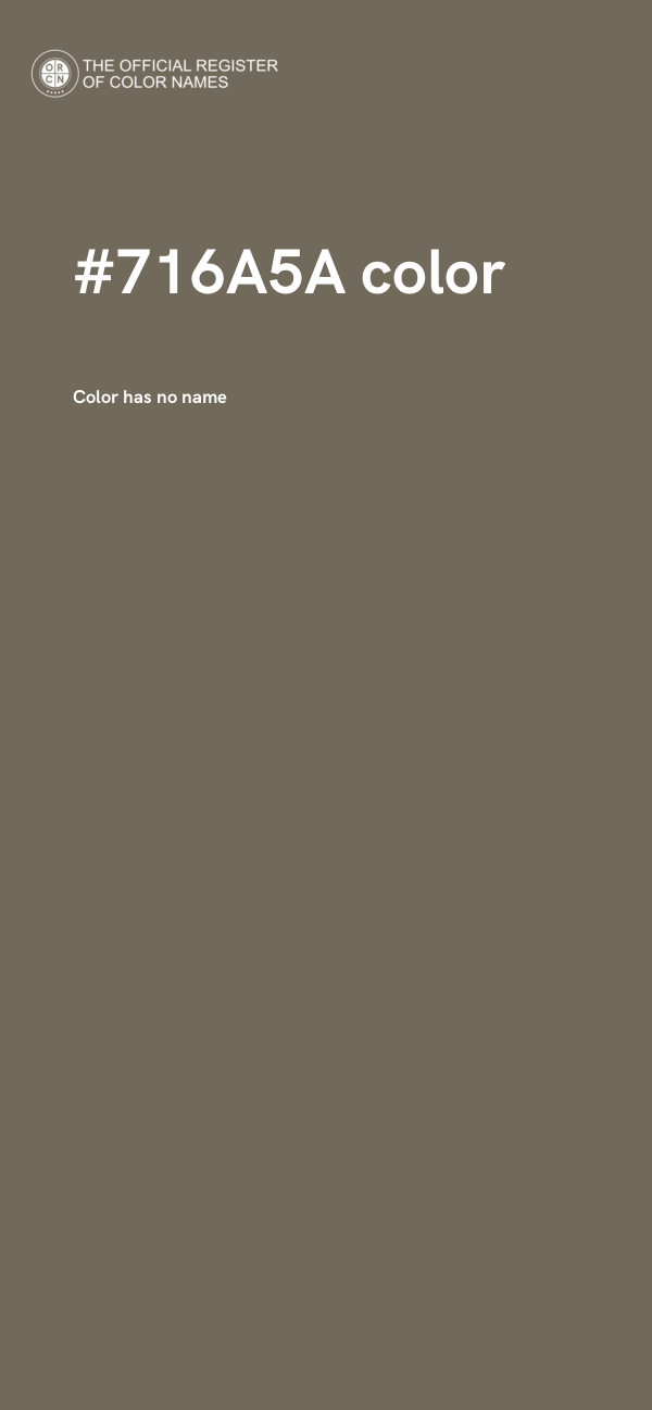 #716A5A color image