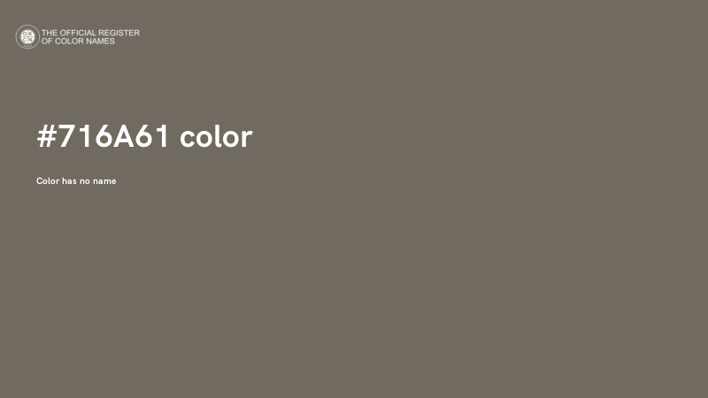 #716A61 color image