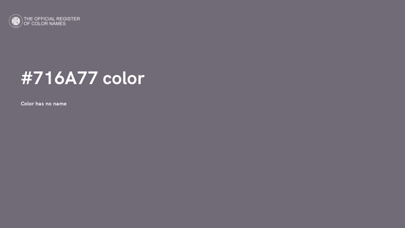 #716A77 color image