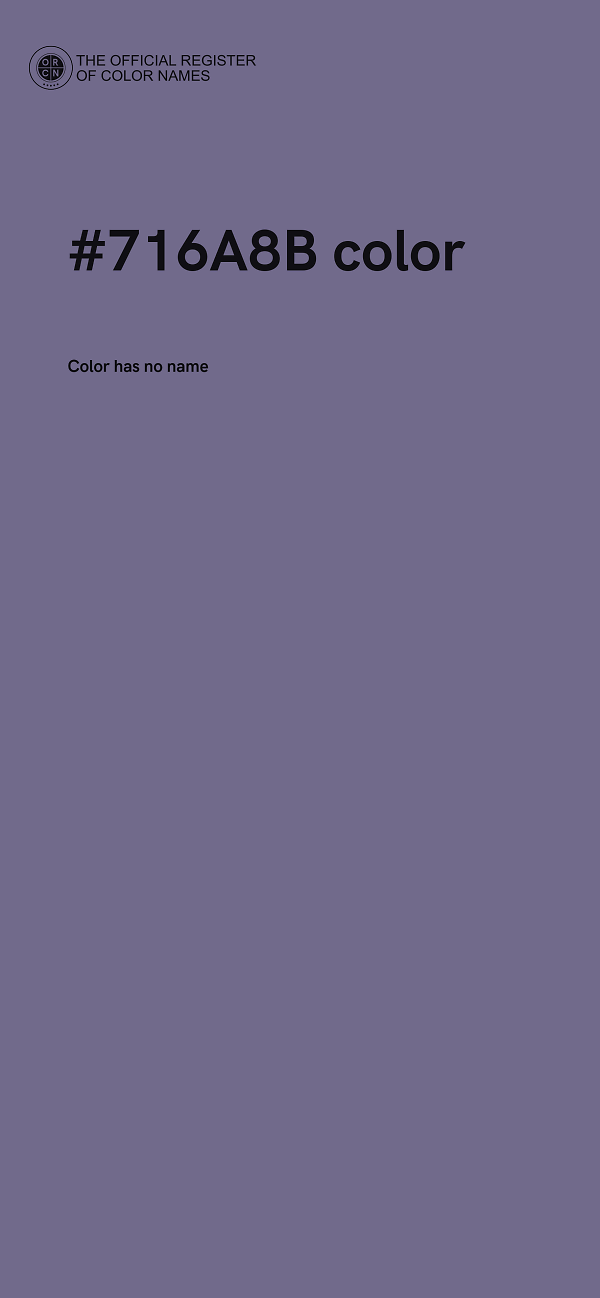#716A8B color image